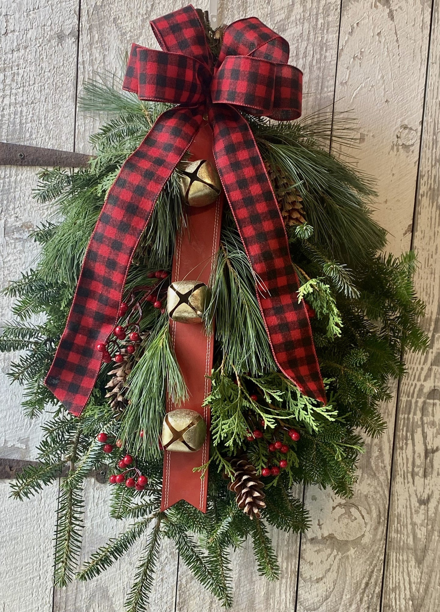 Adirondack Style Sprays-Sleigh Bells