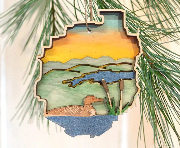 Adirondack Park Wooden Ornaments - Locally Hand Crafted