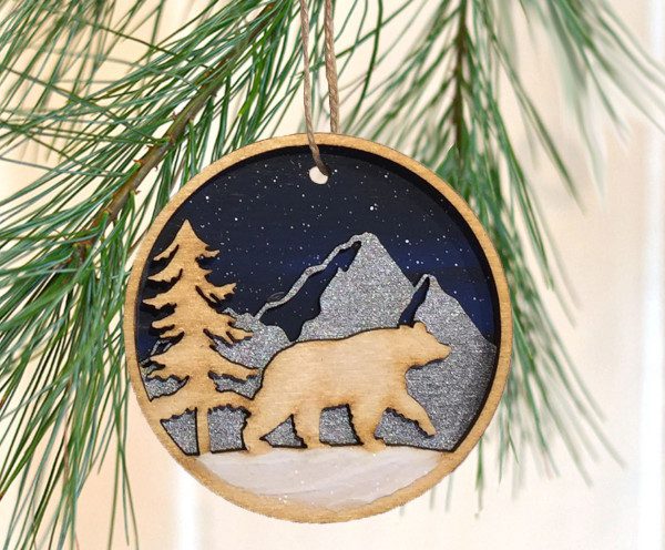 A bear ornament