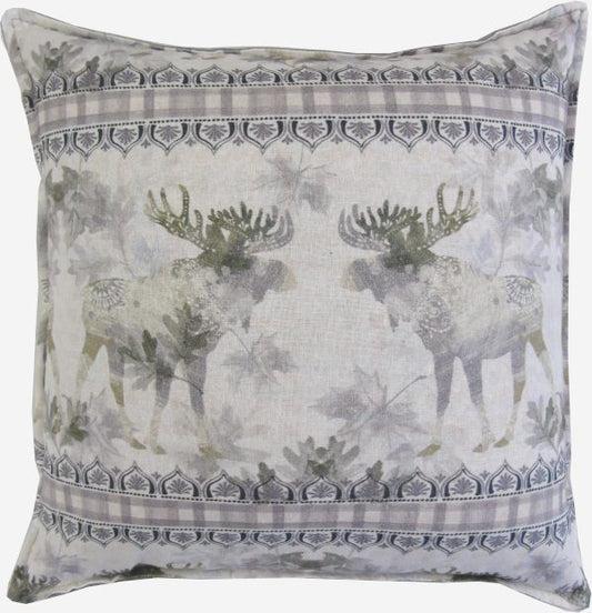 Moose batik-designed pillow