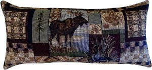 Tapestry Pillow 18in - Moose 2pk