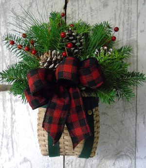 Economy Adirondack Style Pack Basket of Fresh Cut Greens