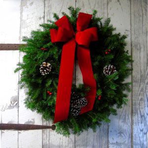 A Christmas wreath