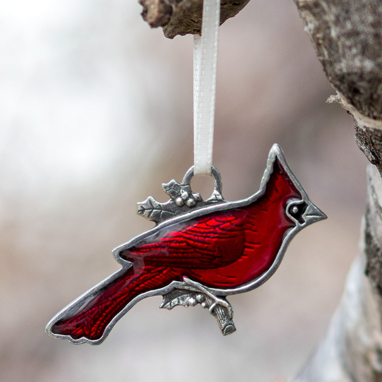 Cardinal Pewter Ornament