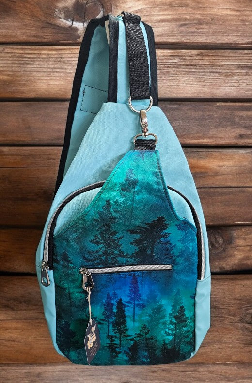 Simply B: Large Sling Bag - Northern LIghts