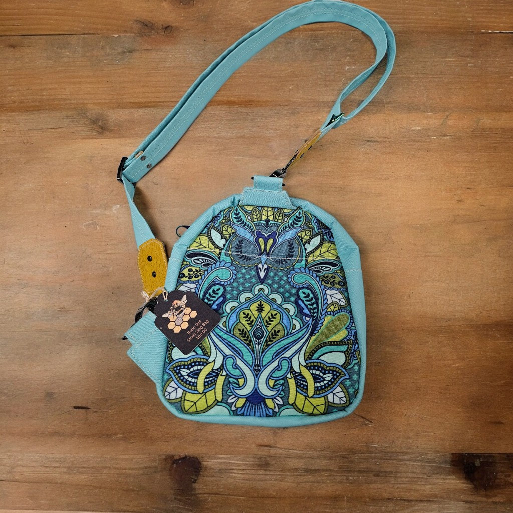 Simply B: Small Sling Bag- Boho Owl