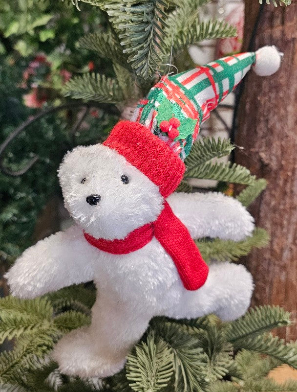 "Skating" Polar Bear Ornament