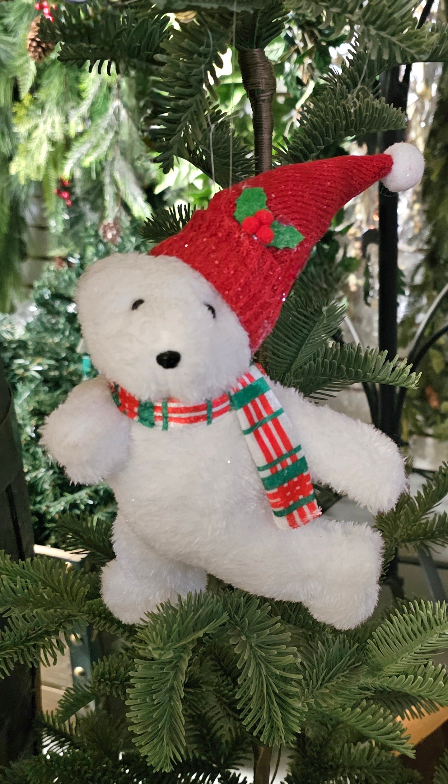 "Skating" Polar Bear Ornament