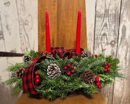 Adirondack Style Large Centerpiece-Taper