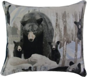 Bear family pillow