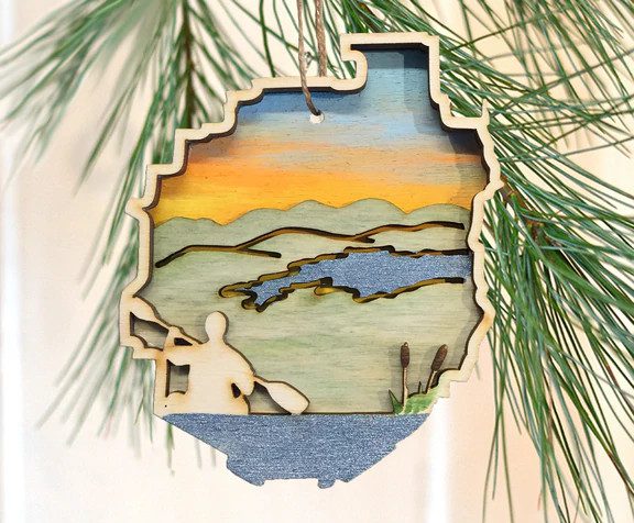 Adirondack Park Wooden Ornaments - Locally Hand Crafted