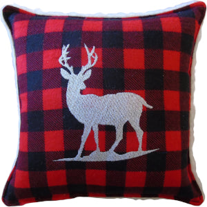 Deer - Embroidered - Balsam Pillow