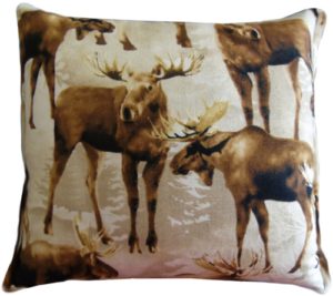 Pillow, moose design