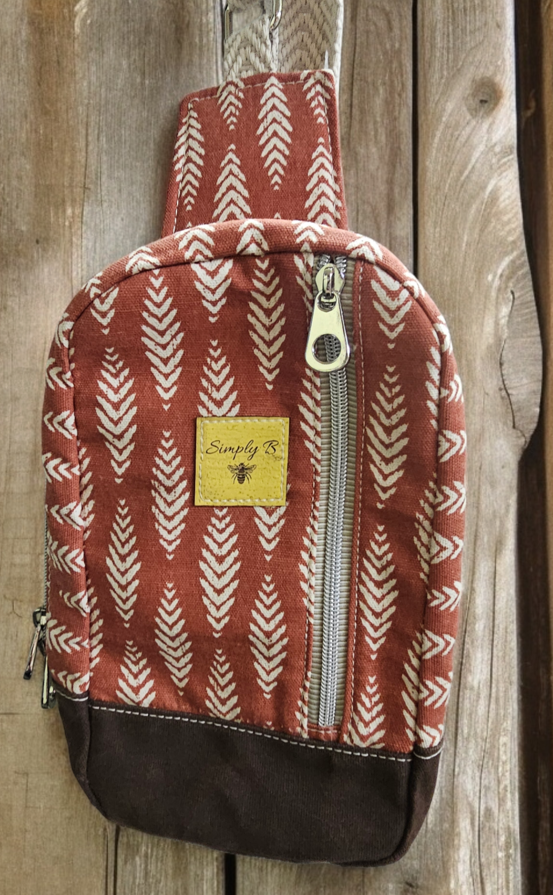 Simply B: Medium Sling Bag - Wheat Fields