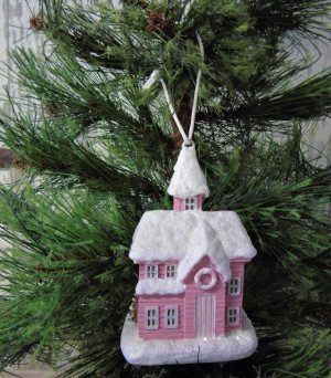 Victorian Style Light Up House Ornament