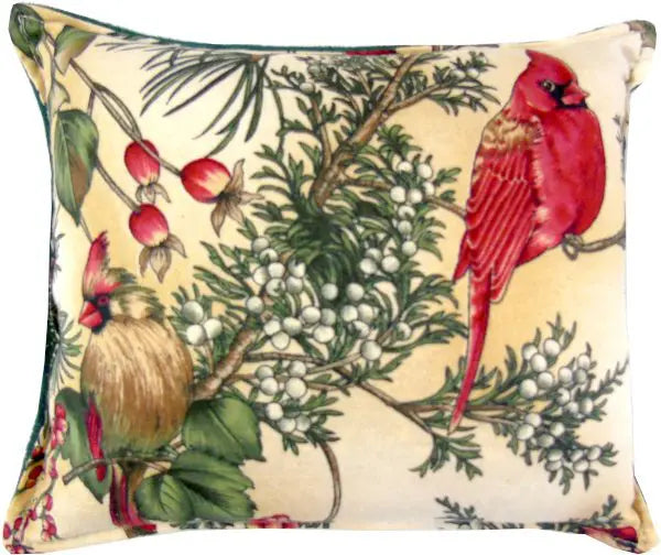 Winter song cardinal pillows