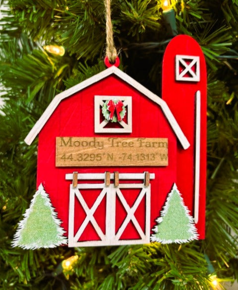 Moody Farms Barn Ornament