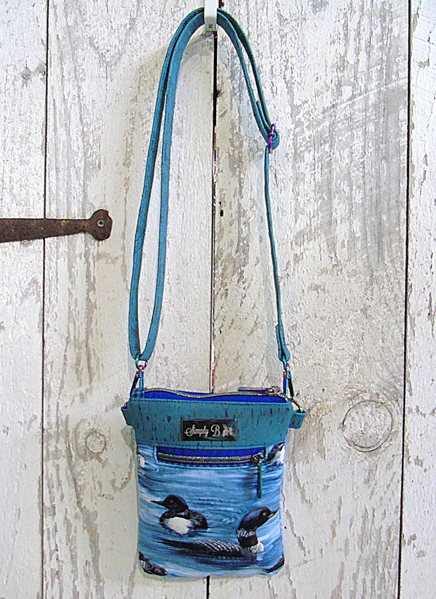 Simply B: Elysian Crossbody Bag - Loon on the Lake