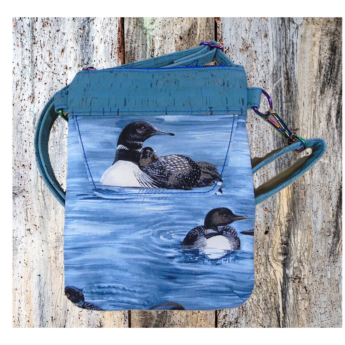 Simply B: Elysian Crossbody Bag - Loon on the Lake