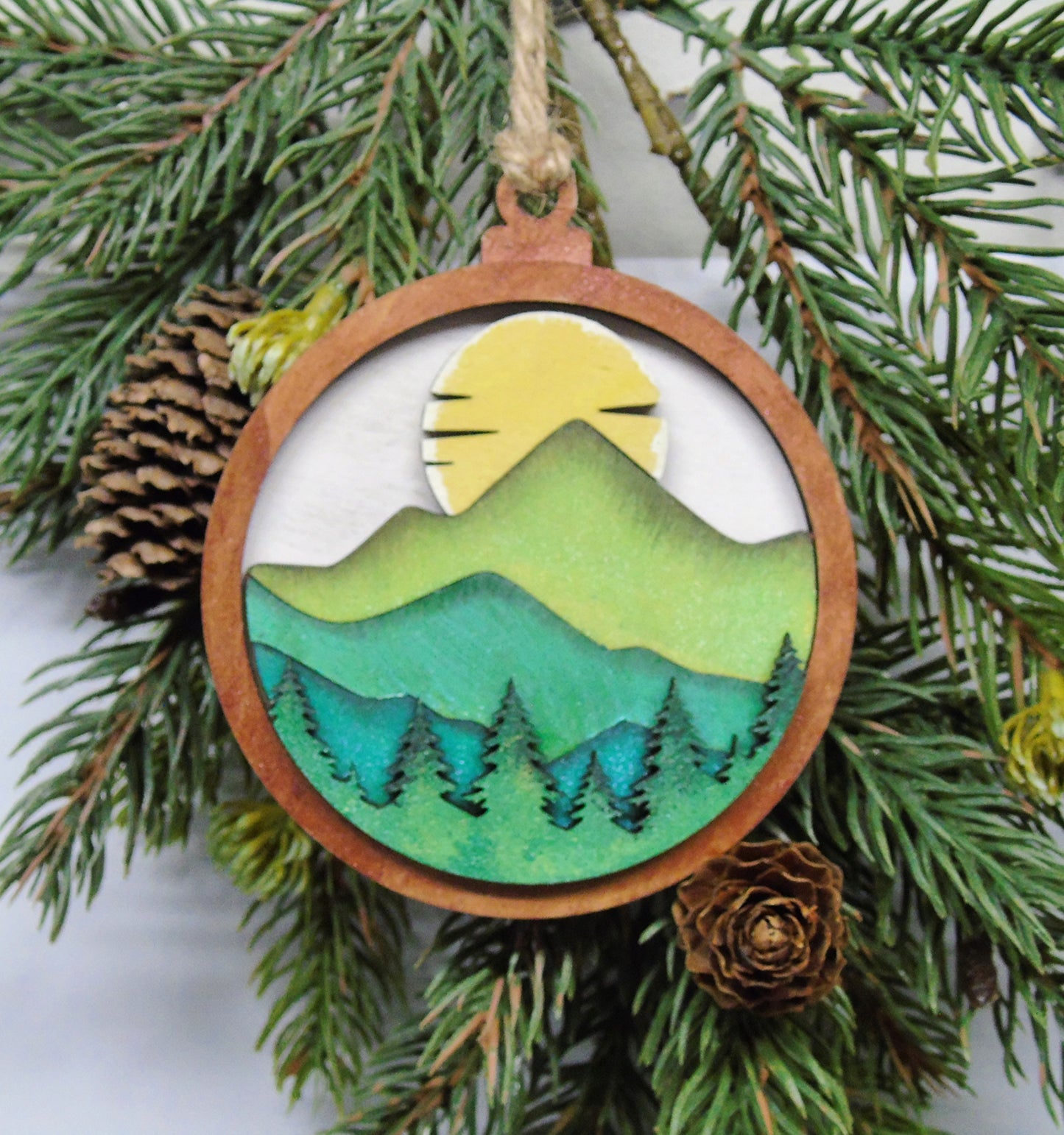 Mountain Sunrise Ornament