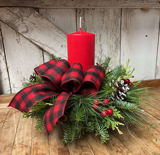 Adirondack Style Small Centerpiece-Pillar