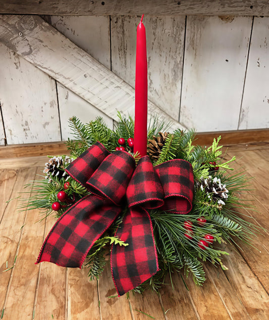 Adirondack Small Balsam Centerpiece Taper Candle