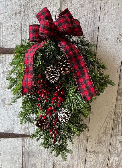 Adirondack Style Sprays-Mixed Pine Cones