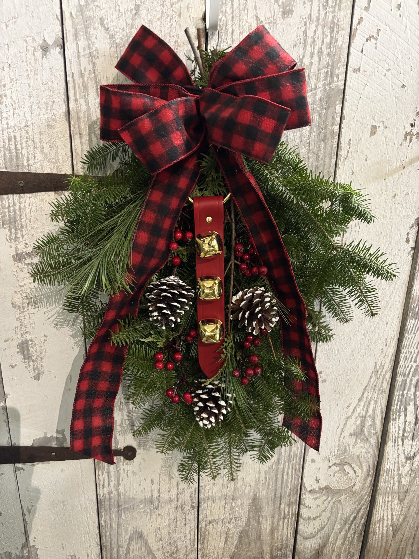 Adirondack Style Sprays-Sleigh Bells
