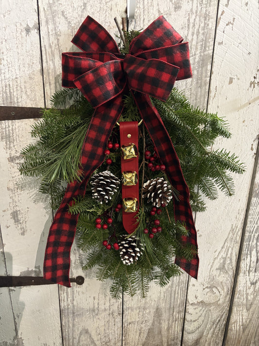 Adirondack Style Sprays-Sleigh Bells