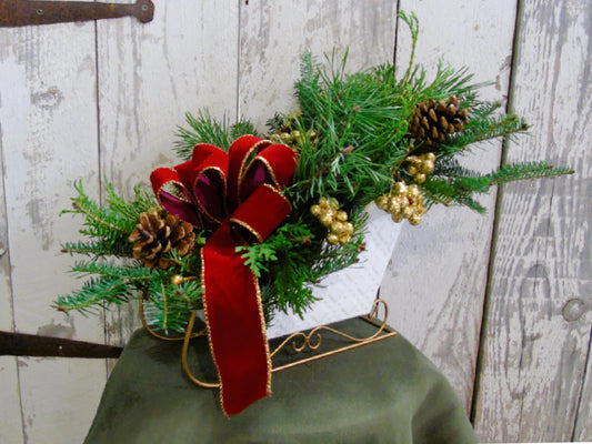 Wonderland Sleigh Centerpieces