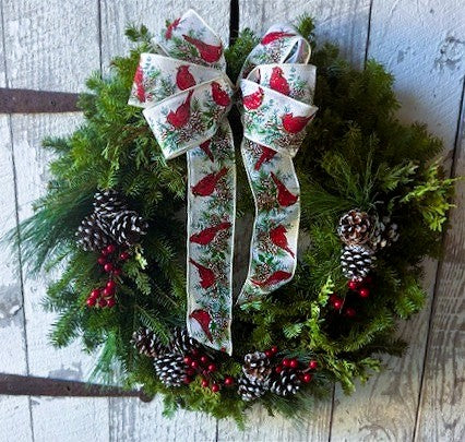 Simple Adirondack Mixed Greens Wreath